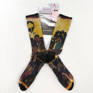 Smartwool Hike Outdoor Afro Crew Socks XL Light Cushion Multi Color SW002095150